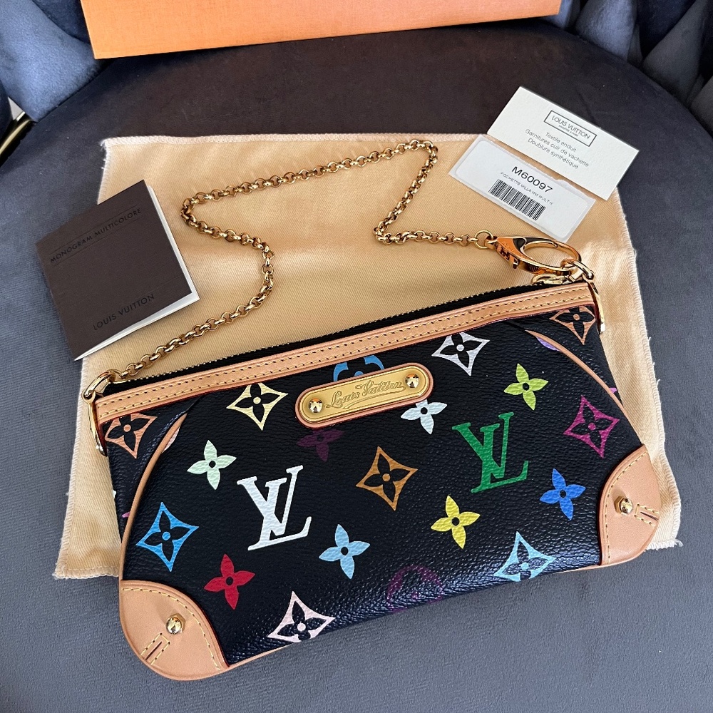 SOLD! Louis Vuitton Takashi Murakami Milla Clutch MM